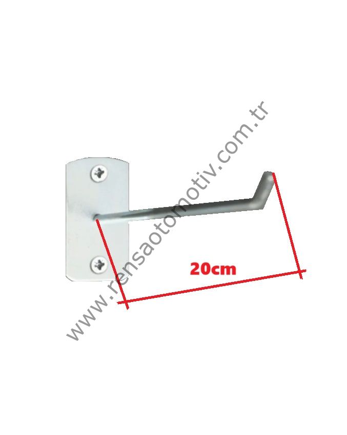 DUVAR MDF SUNTA ÇİFT DELİKLİ ASKI DEMİRİ KANCA UZUNLUK 20cm
