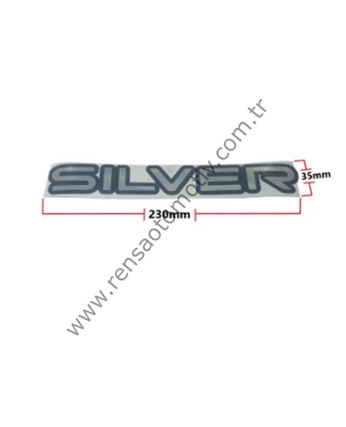 ARKA BAGAJ ETİKET ÇIKARTMASI SILVER YAZI 230X35mm FORD CONNECT