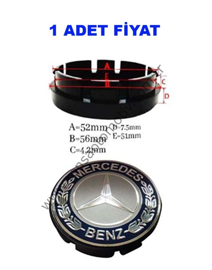 JANT GÖBEK ARMA MAVİ 56-52  MERCEDES