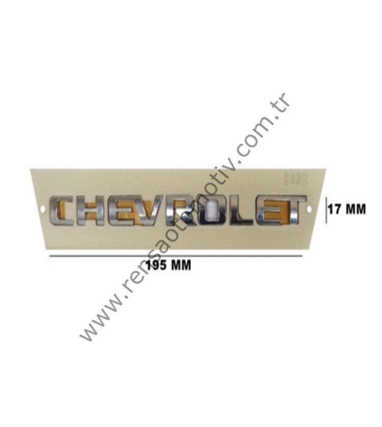 ARKA BAGAJ YAZI CHEVROLET