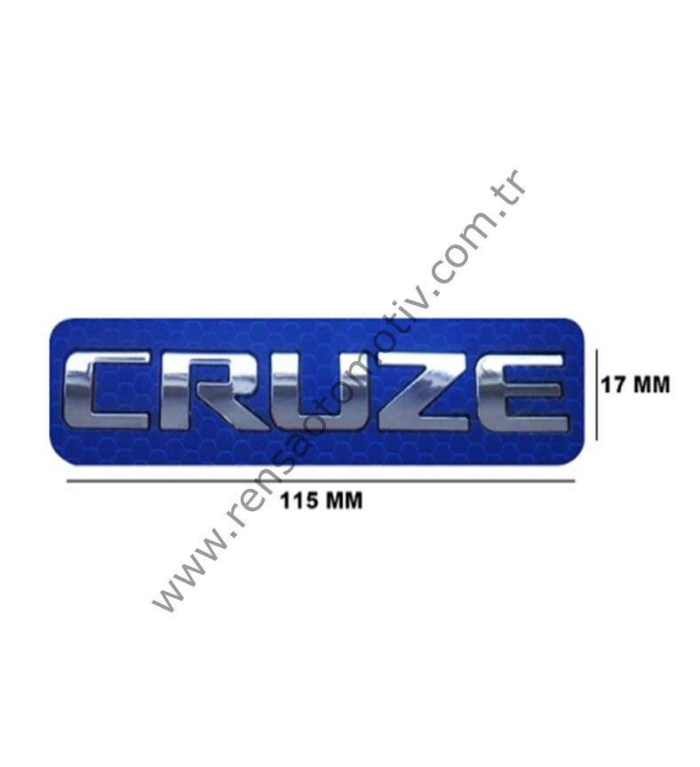 ARKA BAGAJ YAZI ''CRUZE'' KÜÇÜK CHEVROLET CRUZE