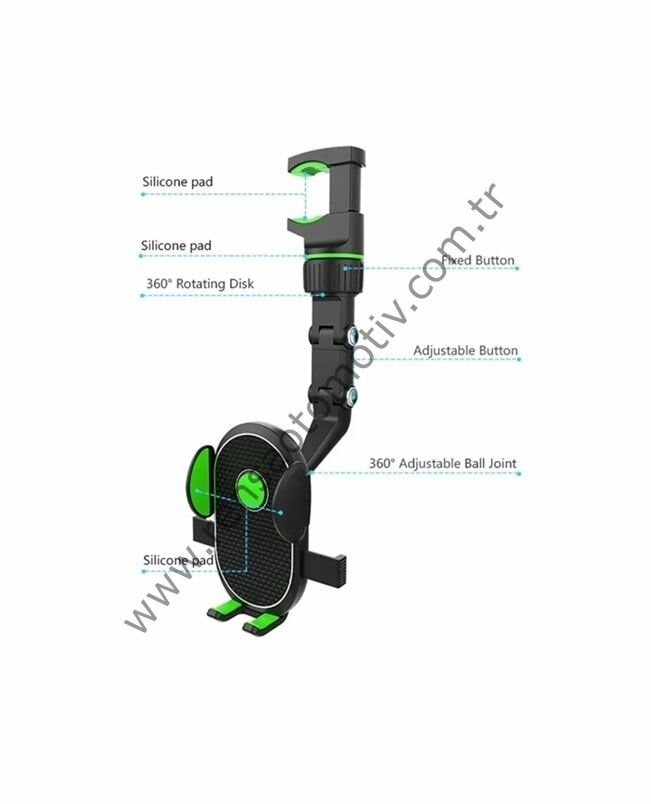 ARAÇ İÇİ DİKİZ AYNADAN TUTUCU TELEFON TUTUCU (EVDE, OFİSTE, ARAÇ ARKA KOLTUKTA)
