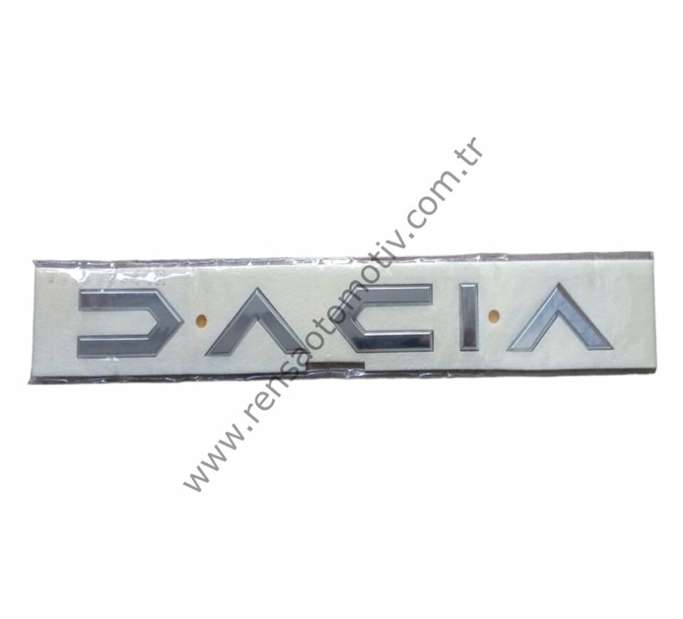 ARKA BAGAJ YAZI KROM NİKEL '' D A C I A '' DACIA YM