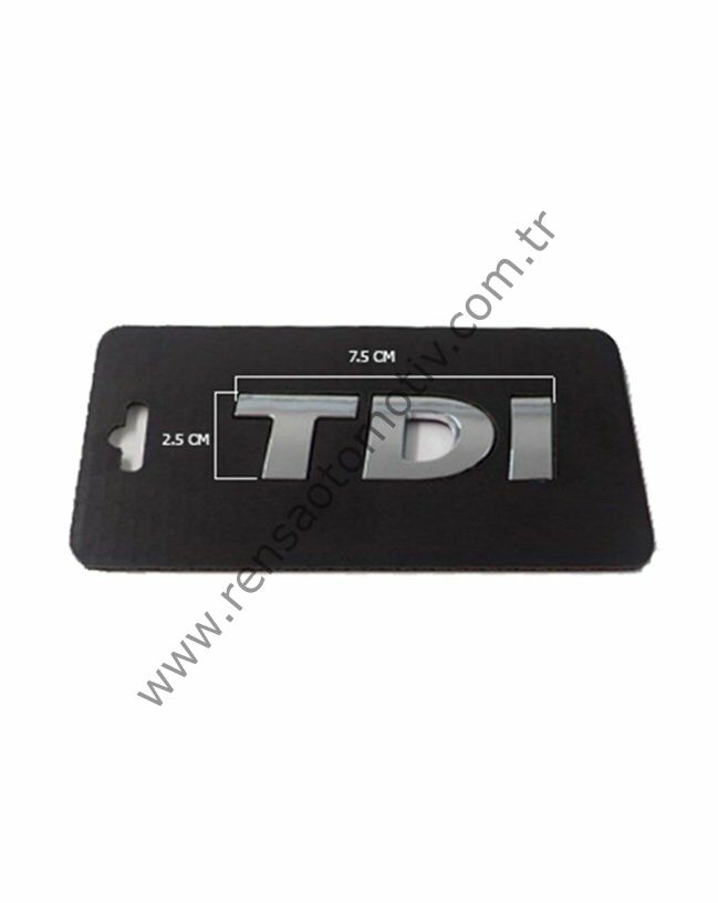 ARKA BAGAJ YAZI ''TDI'' 2.5cm-7.5cm VW GOLF JETTA SKODA FABIA