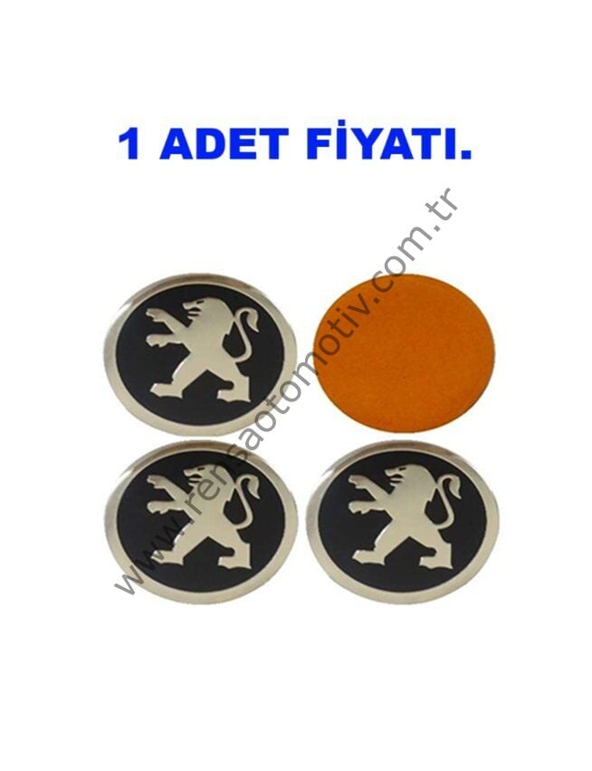 JANT GÖBEK ARMA Q60 4 ADET TAKIM YAPIŞMA SİYAH PEUGEOT