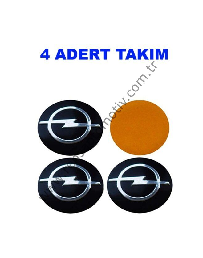 JANT GÖBEK ARMASI SİYAH YAPIŞMA OVAL 4 ADET TAKIM 56Q OPEL