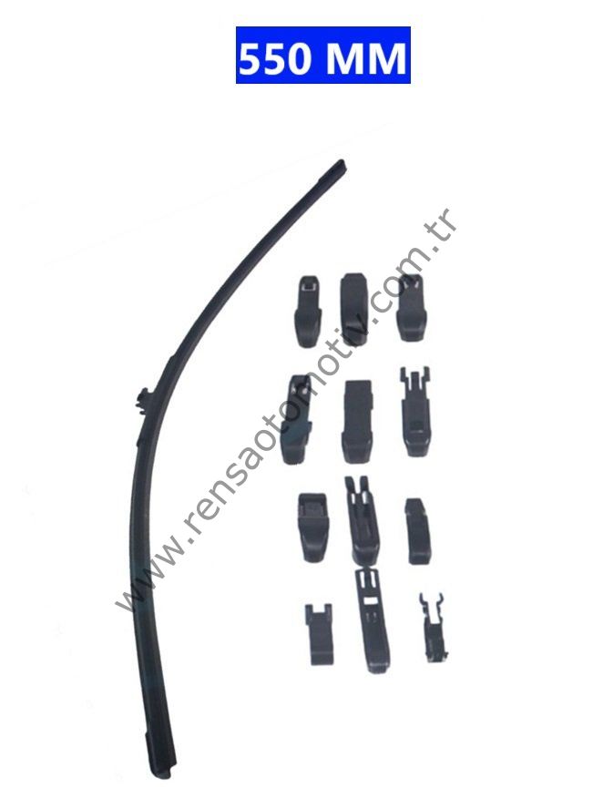 SİLECEK SÜPÜRGESİ MUZ TİPİ 12 APARATLI 550 MM 22''