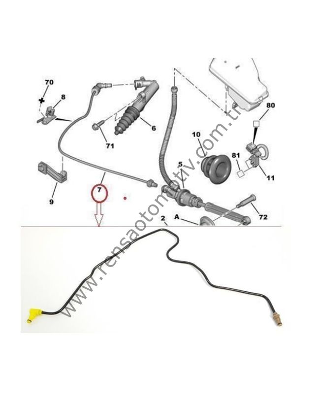 VİTES DEBRİYAJ YAĞ BORUSU PEUGEOT 208 2008 301 CITROEN C-ELYSEE