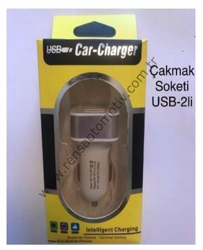 USB ÇAKMAKLIK İKİLİ TELEFON ŞARJI SOKET