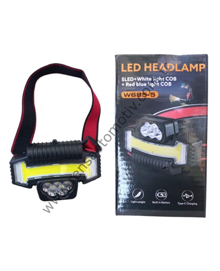 KAFA LAMBASI USB ŞARJLI ÇOK AMAÇLI KADEMELİ BEYAZ VE RENKLİ IŞIK