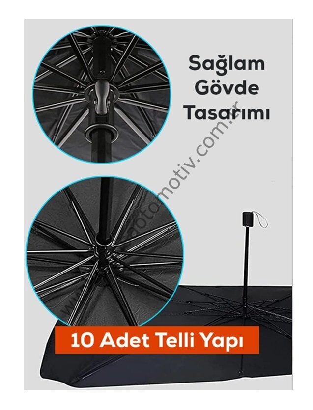 ARAÇ İÇİ GÜNEŞLİK KORUYUCU OTO ŞEMSİYE ISI KORUMA KATLANABİLİR