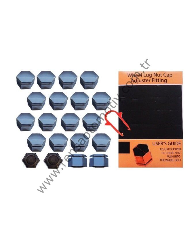 BİJON KAPAĞI KROM RENK Q17mm UZUN 20 ADET TAKIM