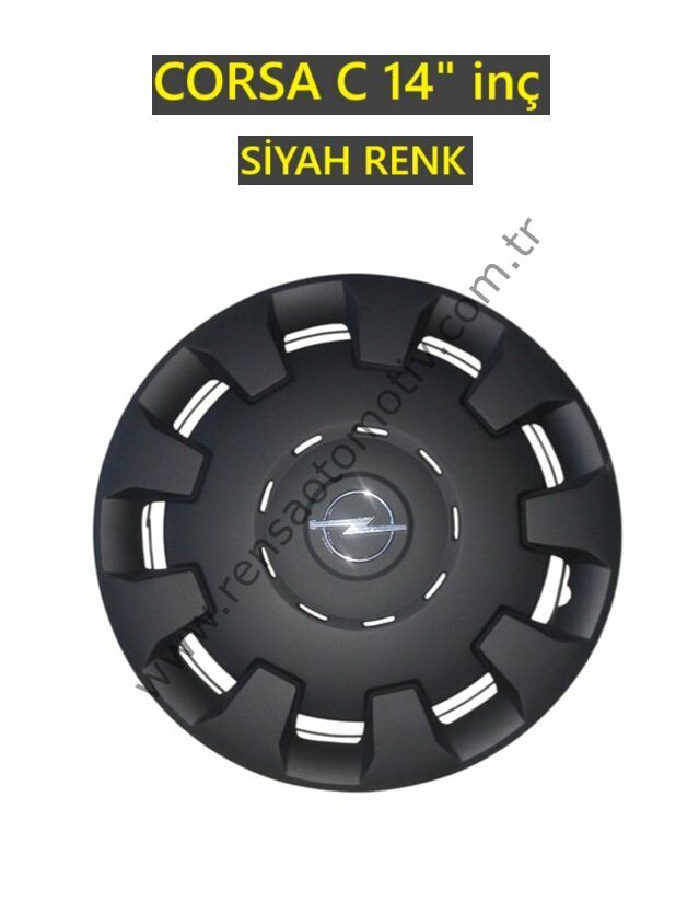JANT KAPAK 14'' TAKIM SİYAH RENK (4 ADET) OPEL CORSA C