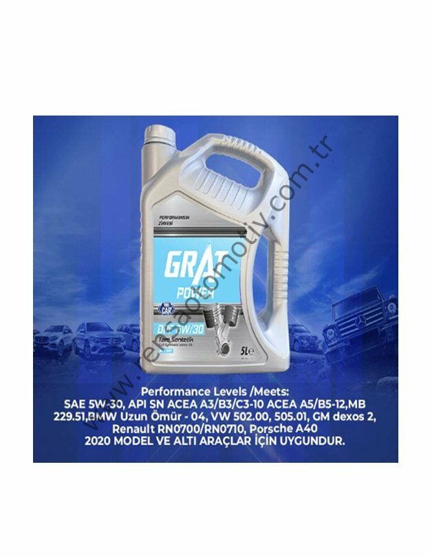MOTOR YAĞI 5 LİTRE DPF PARTİKÜLLÜ API SN 5W30