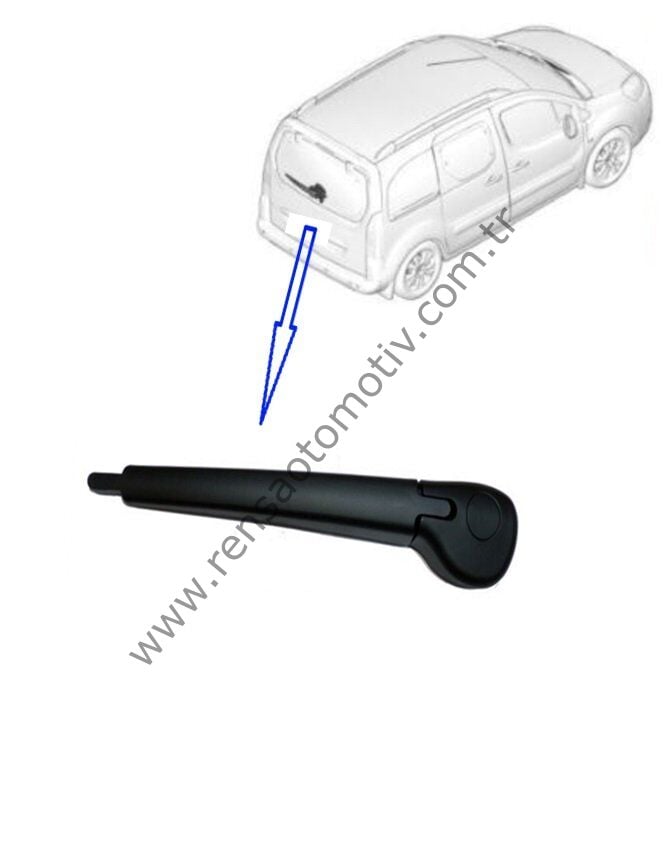ARKA SİLECEK KOLU TEK KAPI PEUGEOT PARTNER TEPEE 2008- CITROEN BERLINGO III 2008-