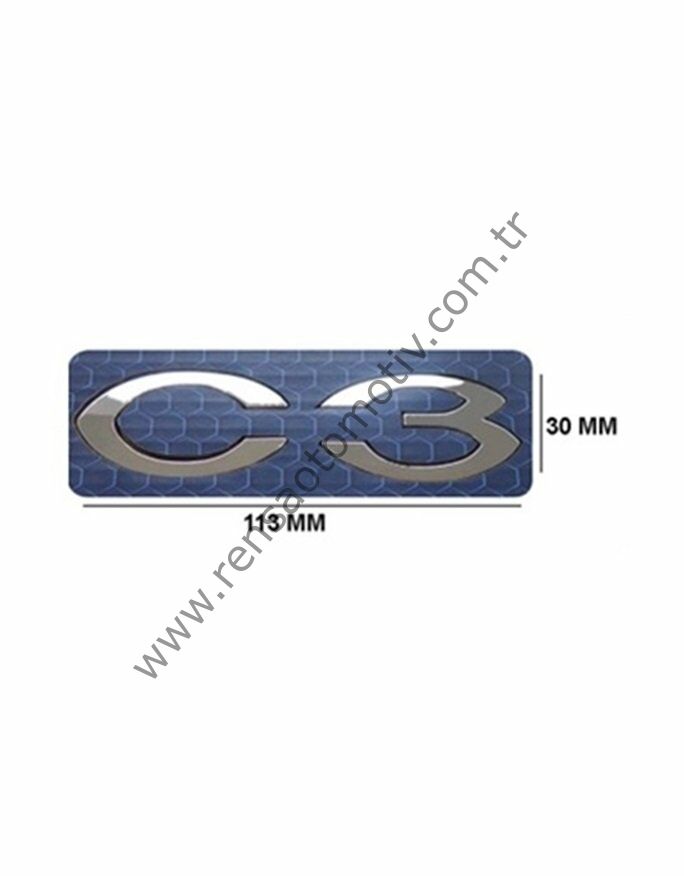 ARKA BAGAJ YAZI CITROEN C3 (2009-2016) '' C3 ''
