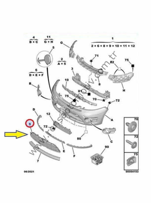 ÖN TAMP0N IZGARA CITROEN C3