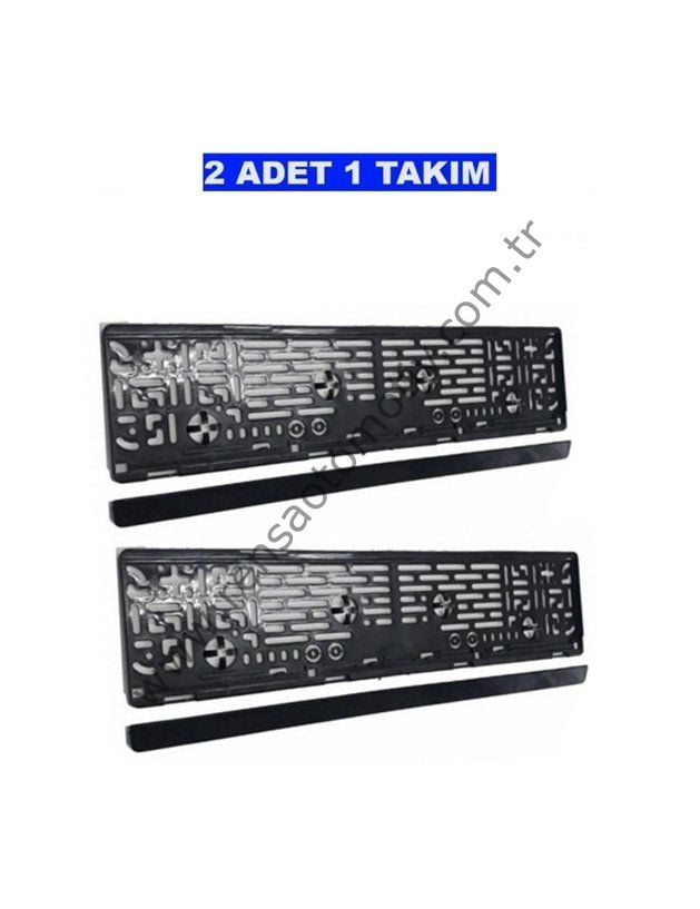 PLAKA ALTI PLAKALIK ÇITALI DİKDÖRTGEN PLASTİK 2 ADET 1 TAKIM