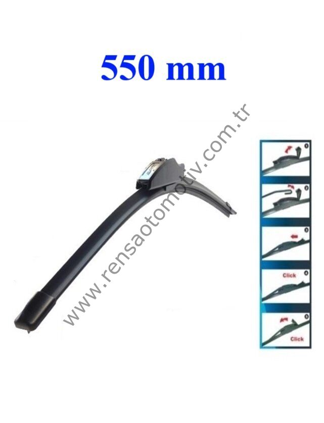 SİLECEK SÜPÜRGESİ MUZ TİPİ ÜNİVERSAL TEK TİP 550 MM 22''