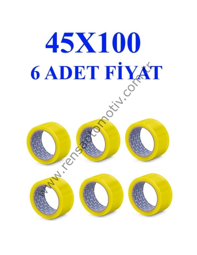 6 ADET AKRİLİK KOLİ BANT 45X100 Metre