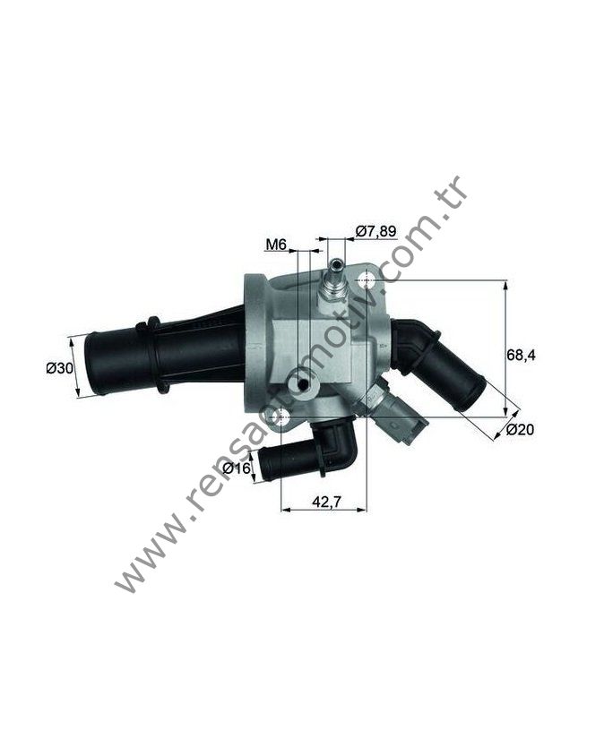 TERMOSTAT 88 derece MÜŞÜRLÜ UZUN TİP DOBLO 01- ALBEA PALIO PUNTO ASTRA CMBO C 01- CORSA C 1.3MJT