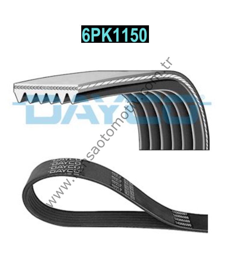 6PK1150 V KAYIŞI PEUGEOT 301 2008 308 508 CITROEN C4 DS4 C-ELYSEE OPEL FIAT RENAULT