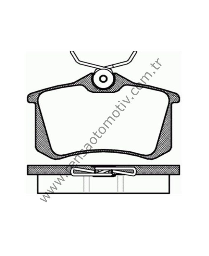 FREN BALATASI ARKA 17mm 307 TEPEE C3 C4 BERLİNGO FLUENCE MEGANE II CADDY III GOLF IV PASSAT CORDOBA