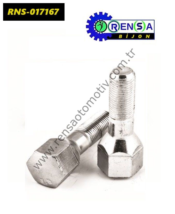 BİJON CİVATASI UZUN BEYAZ KAPLI (AA19 M12X1.25 B-24 L-36 H-59) FIAT TOFAŞ