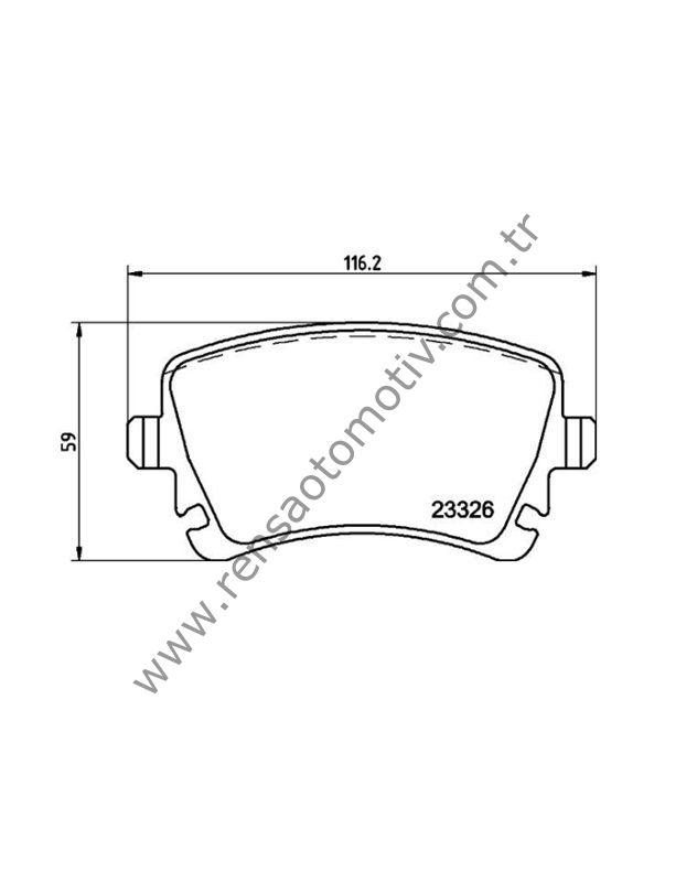 FREN BALATA ARKA VOLKSWAGEN TRANSPORTER T5 05- T6 15- AUDI A4 04- A8 03-