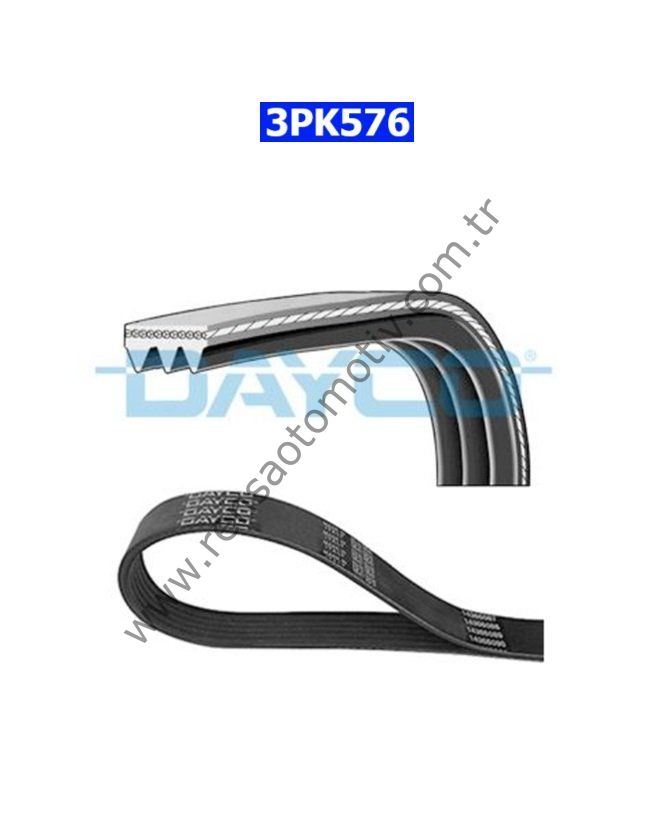 3PK576 V KAYIŞI SU POMPA KAYIŞ 108 301 C-ELYSEE 2008 208 308 1.2 VTI 12- CORSA F 1.2 19- CROSLAND 1.2 17- MOKKA