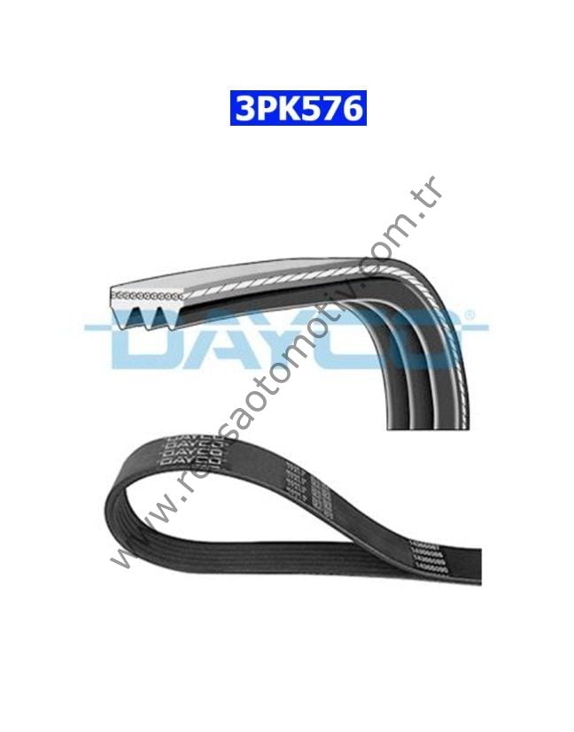 3PK576 V KAYIŞI SU POMPA KAYIŞ 108 301 C-ELYSEE 2008 208 308 1.2 VTI 12- CORSA F 1.2 19- CROSLAND 1.2 17- MOKKA