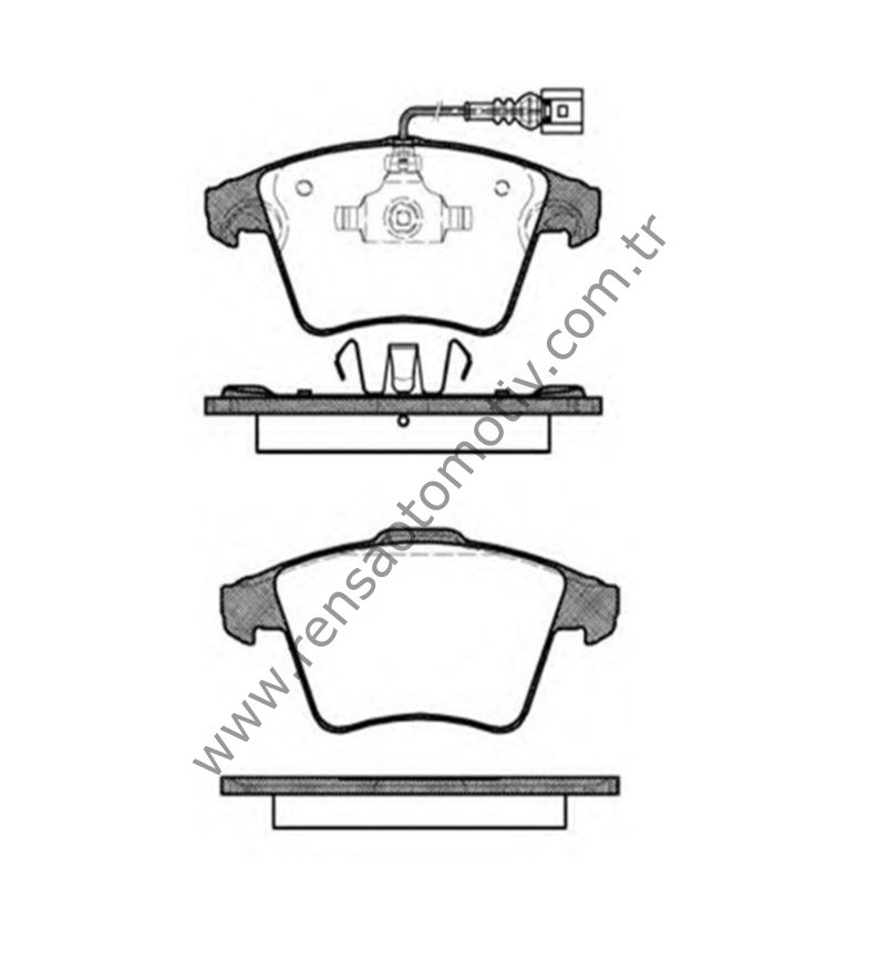 FREN BALATA ON FISLI TRANSPORTER T5 1.9 TDI 2.5 TDI 03-11 TRANSPORTER T6 2.0 TDI 2.0 TDI BITDI 09-