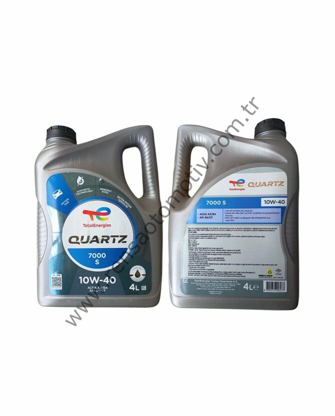 MOTOR YAĞI 10W40 QUARTZ 7000S 4 LİTRE ACEA A3/B4 API SN/CF