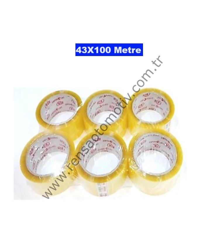 AKRİLİK KOLİ BANT GOLD 43X100 Metre  (KOLİ 6 ADET)