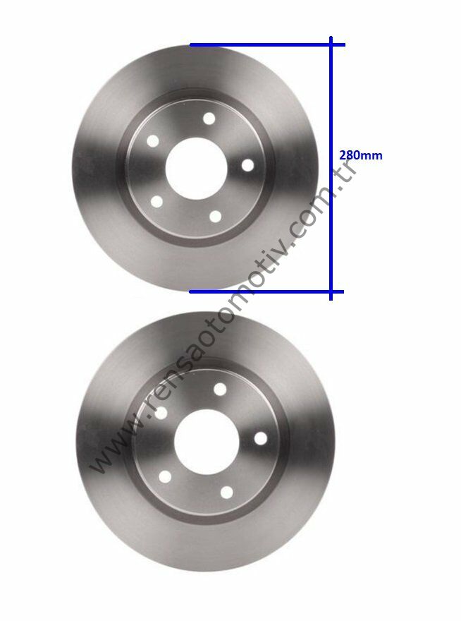FREN DİSKİ ÖN TAKIM HAVA KANALLI 280-5 NISSAN JUKE 11- RENAULT MEGANE III FLUENCE DACIA DUSTER 10-