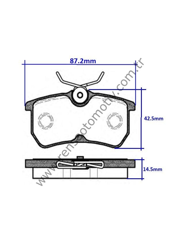 FREN BALATASI ARKA FORD FİESTA VI 05-17 FOCUS I 98-