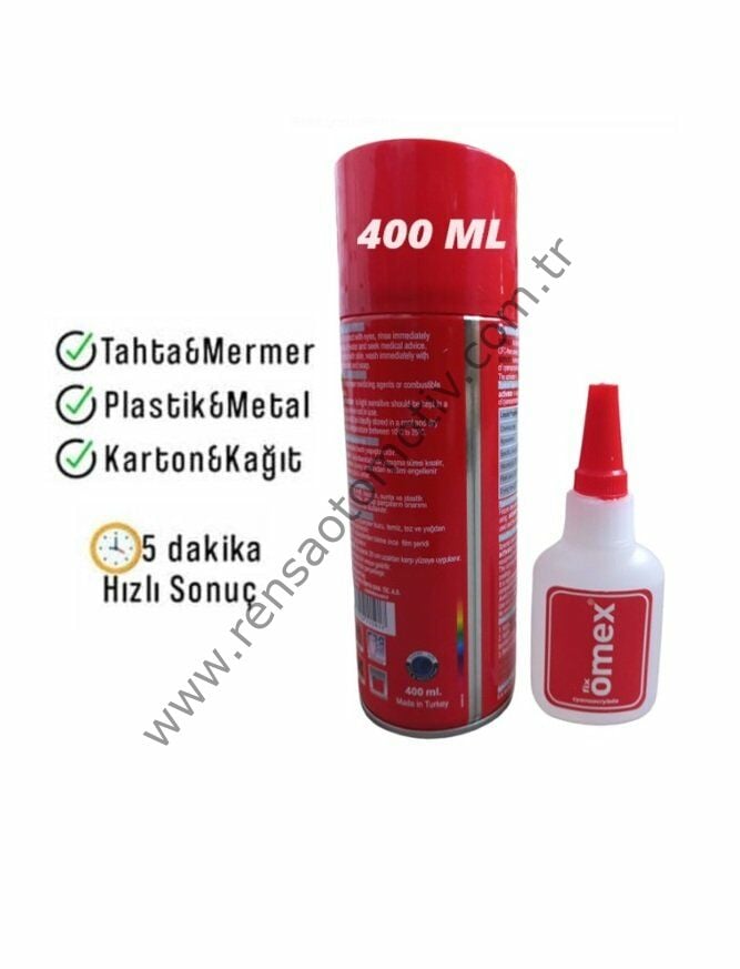 HIZLI YAPIŞTIRICI MDF KİT 400 ML KOLİ 24 ADET OMEX